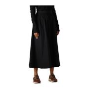 Elegante Zwarte Midi Rok Summum Woman , Black , Dames