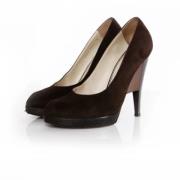 Pre-owned Leather heels Yves Saint Laurent Vintage , Brown , Dames