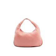 Pre-owned Leather shoulder-bags Bottega Veneta Vintage , Pink , Dames