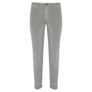 Fluwelen Herenbroek Grijs Slim Fit Re-Hash , Gray , Heren