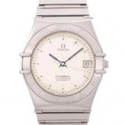 Pre-owned Stainless Steel watches Omega Vintage , White , Heren