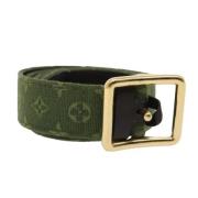 Pre-owned Canvas belts Louis Vuitton Vintage , Brown , Dames