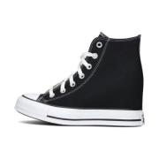 Zwarte wedge sneakers voor vrouwen Converse , Black , Dames