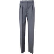 Fjord Grey Wollen Broek Loulou Studio , Gray , Dames