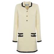 Wollen Jurk met Lange Mouwen Blugirl , Beige , Dames