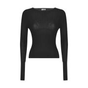 Zwarte Top voor Vrouwen Lanvin , Black , Dames