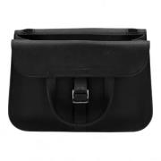 Pre-owned Leather shoulder-bags Hermès Vintage , Black , Dames