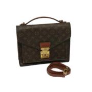 Pre-owned Canvas louis-vuitton-bags Louis Vuitton Vintage , Brown , Da...