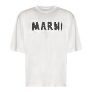 Stijlvolle T-shirts en Polos Marni , White , Heren