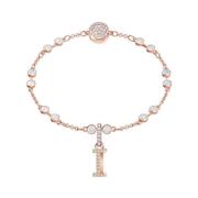 Charm voor dames, Alfabet I Kristal Roségoud 5437611 Swarovski , Yello...