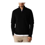 Zwarte Half Zip Sweater Fell Skipper Dstrezzed , Black , Heren