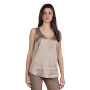 Sleeveless Tops Brunello Cucinelli , Beige , Dames