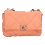 Pre-owned Leather chanel-bags Chanel Vintage , Pink , Dames