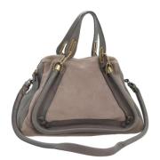 Pre-owned Leather totes Chloé Pre-owned , Gray , Dames