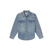 Denim Western Shirt Frame , Blue , Heren