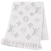 Pre-owned Wool scarves Louis Vuitton Vintage , Gray , Dames