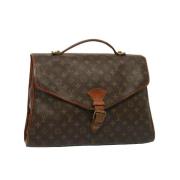 Pre-owned Canvas handbags Louis Vuitton Vintage , Brown , Dames