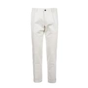 Witte katoenen broek, gemaakt in Italië Incotex , White , Heren