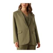 Groene Blazer Maisie Casual-Chic Look Ydence , Green , Dames