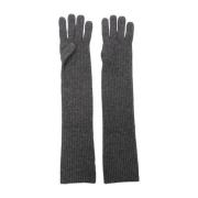 Antraciet Melange Winterhandschoenen Loulou Studio , Gray , Dames