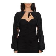 Zwarte Blouse Ca4439 Ts055 Liu Jo , Black , Dames