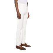 Slim Fit Bard Broek met knoopsluiting Jacob Cohën , White , Heren