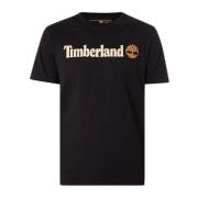 Casual T-shirts voor dagelijks gebruik Timberland , Black , Heren