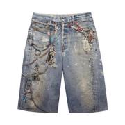 Blauwe Denim Shorts Acne Studios , Blue , Dames