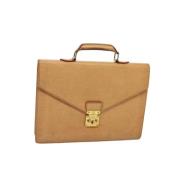 Pre-owned Leather louis-vuitton-bags Louis Vuitton Vintage , Beige , D...