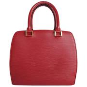 Pre-owned Leather louis-vuitton-bags Louis Vuitton Vintage , Red , Dam...