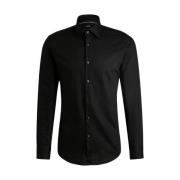 Zwarte Shirt Hank Kent Stijl Boss , Black , Heren