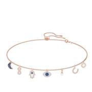 Symbolica Ketting Blauw Roségoud, Artikelnummer 5497664 Swarovski , Ye...