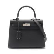 Pre-owned Fabric handbags Hermès Vintage , Black , Dames