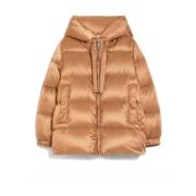 Bruine Gewatteerde Donsjas Max Mara , Brown , Dames