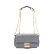 Pre-owned Fabric fendi-bags Fendi Vintage , Gray , Dames