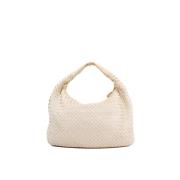 Pre-owned Leather shoulder-bags Bottega Veneta Vintage , Beige , Dames