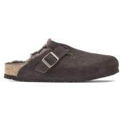 Shearling Boston Klompen in Mocha Birkenstock , Brown , Dames