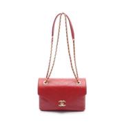 Pre-owned Leather chanel-bags Chanel Vintage , Red , Dames