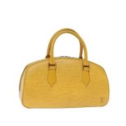 Pre-owned Leather handbags Louis Vuitton Vintage , Yellow , Dames