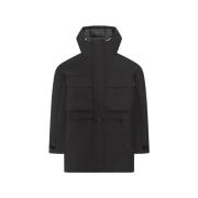 Zwarte Elementary Parka met Afneembare Onderdelen Heliot Emil , Black ...