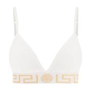 Greca Triangle Bh met Medusa Motief Versace , White , Dames