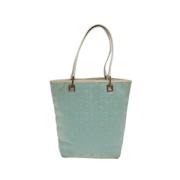 Pre-owned Canvas totes Gucci Vintage , Blue , Dames