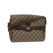 Pre-owned Leather gucci-bags Gucci Vintage , Brown , Dames