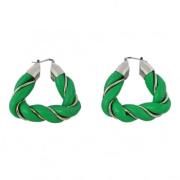 Pre-owned Fabric earrings Bottega Veneta Vintage , Green , Dames