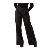 Zwarte elegante broek voor vrouwen Gestuz , Black , Dames