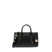 Scarlett Crossbody Tas Leer Michael Kors , Black , Dames