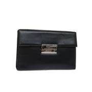 Pre-owned Leather clutches Salvatore Ferragamo Pre-owned , Black , Dam...