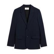 Navy Blue Klassieke Jas Ami Paris , Blue , Heren