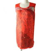 Pre-owned Canvas dresses Hermès Vintage , Orange , Dames