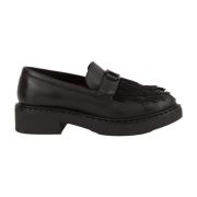 Zwarte Loafer Schoenen Twinset , Black , Dames